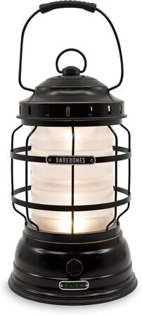 ЛІСОВИЙ ЛІХТАР Barebones Акумуляторний вінтажний світлодіодний ліхтар із регульованою яскравістю Ліхтар на батарейках для пригод на свіжому повітрі, садових вечірок та надзвичайних ситуацій (антична бронза)