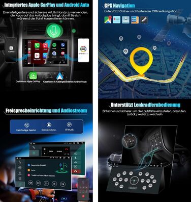 Автомобільний радіоприймач Erisin 9-дюймовий 8-ядерний 4 ГБ 64 ГБ Android 14 з Bluetooth та GPS-навігацією для Mercedes A-класу W169 B-класу W245 Sprinter Viano W639 Vito VW Crafter CarPlay Android Auto DSP DAB WiFi RDS FM SWC