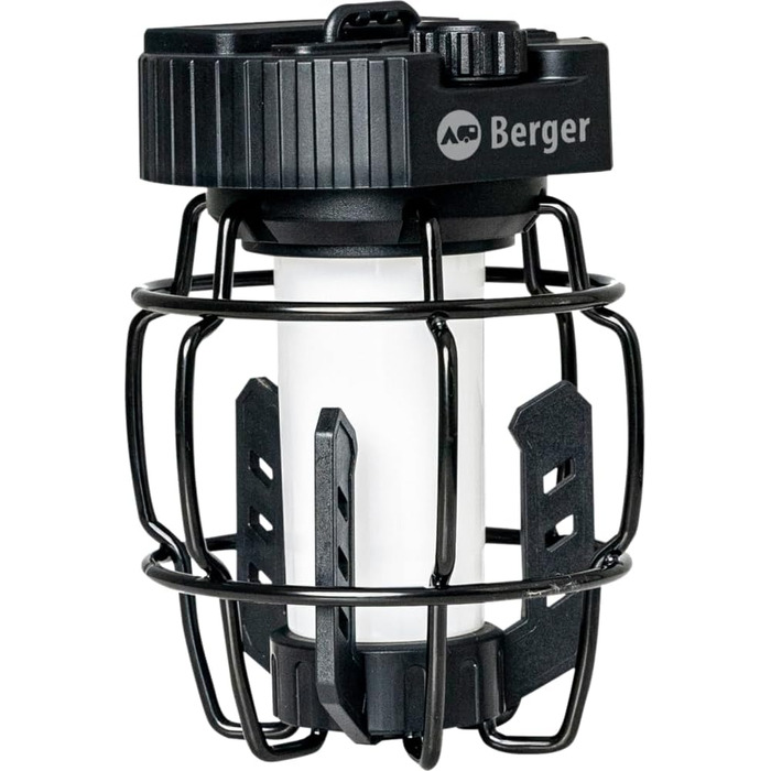 Ліхтар для кемпінгу BERGER Trueno Акумуляторний світлодіодний кемпінговий ліхтар із зарядкою через USB Вуличний ліхтар із регульованою яскравістю Бездротовий аварійний ліхтар, ідеально підходить для відключень електроенергії, наметів, походів та майстерен