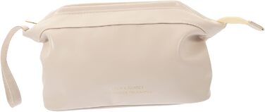 Портативна косметична сумка Шкіряна сумка на блискавці для подорожей туалетна сумка для жінок макіяж сумка органайзер з відділення