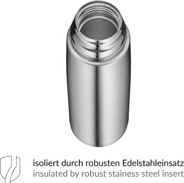 Л, термопляшка з нержавіючої сталі з чашкою для пиття, повністю герметична з кришкою, що закручується, зберігає напої гарячими, не залишає відбитків пальців, довговічна, можна мити в посудомийній машині, без BPA, 1000 мл, 1.0