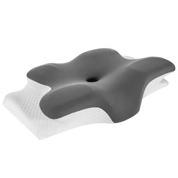 Подушка для шиї, подушка з піни з ефектом пам&39яті, ергономічна подушка для сну на боці, ортопедична подушка від болю в шиї, подушка з підтримкою шиї для сну на боці, спині та животі, 60x40x12 см