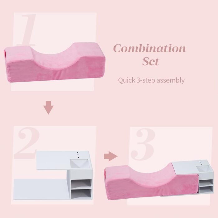 Подібна подушечка для вій, аксесуар для нарощування вій для салону краси, тримач для інструментів для нарощування вій, виготовлений з піни з ефектом пам&39яті (чорний) Black Kit