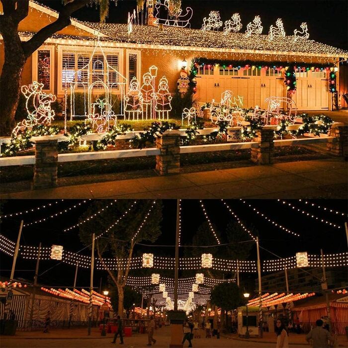 И сонячних казкових вогнів на відкритому повітрі 2x15M 150 LED, сонячні різдвяні вогні на відкритому повітрі водонепроникні, 8 реж
