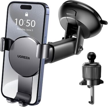 Автомобільний тримач для мобільного телефону 2 в 1 гравітаційний автомобільний тримач для мобільного телефону з вентиляцією та при