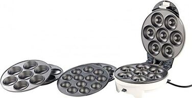 Виробник тортів Rosenstein & Shne виробник пончиків, кексів і кейк-попсів 3в1 з антипригарним покриттям (виробник пончиків і тортів, виробник закусок, ідеї для подарунків)