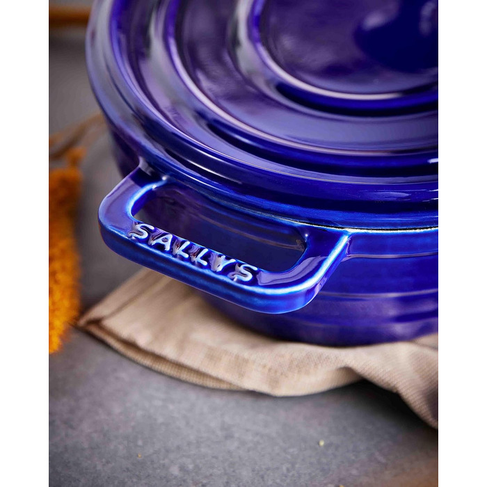 Чавунна жаровня Sally's Alime (Королівська блакитна майоліка)