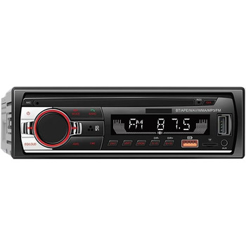 Автомобільний Bluetooth MP3-плеєр FM-радіо Стерео гучний зв'язок Стереоплеєр Світлодіодне підсвічування Дисплей USB Зарядка CD-програвач Міцний Простий у використанні, 12V