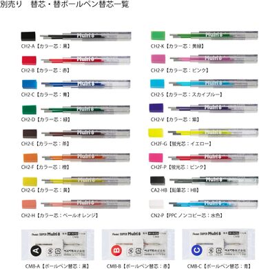 Тримач для грифелів та набір грифелів Pentel, набір з 8 шт. (PH802ST) від Pentel Mehrfarbig Modern