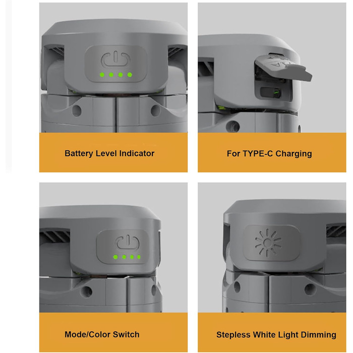 Ліхтар для кемпінгу з 2 шт., регульованою підставкою-штативом, телескопічним ліхтарем з акумулятором ємністю 8000 мАг, портативним ліхтариком для використання у відключення електроенергії, кемпінгу, походів, риболовлі, подорожей та надзвичайних ситуацій (