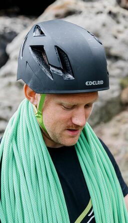 Шолом для скелелазіння Edelrid Zodiac 3R - розмір 55-61 см (зовнішня оболонка виготовлена з перероблених альпіністських мотузок) нічний