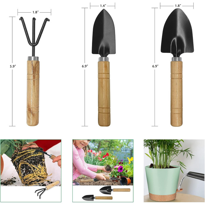 Пакетів пластиковий квітковий горщик з системою поливу, 17.8/16.5/15.2/13.9/12.7 см самополивальна сівалка з блюдцем кругла сівалк