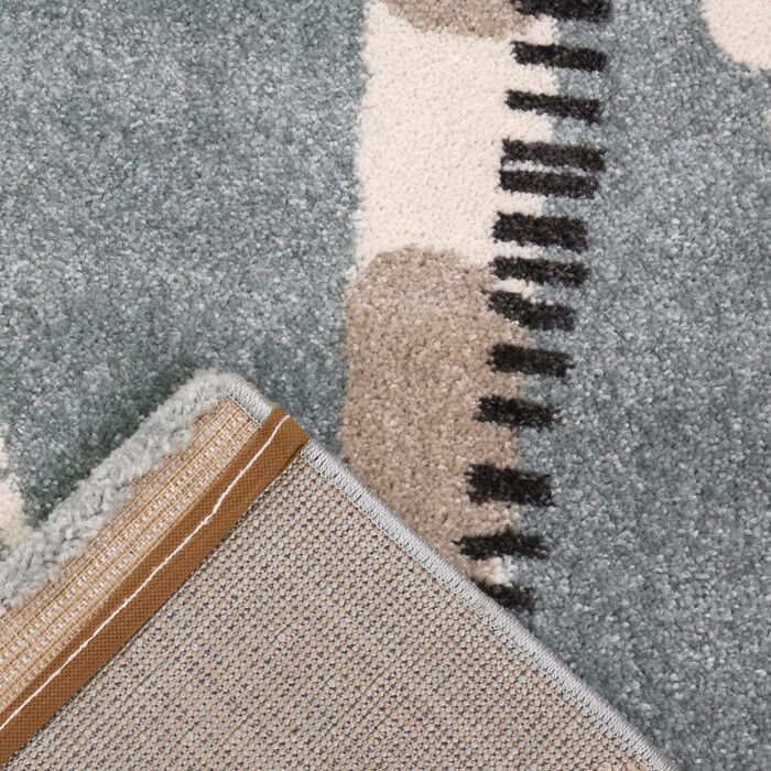 Дитячий килимок VIMODA жираф з метеликом і квітами дитячий килимок для дівчаток і хлопчиків килимок для дитячої кімнати синій нето