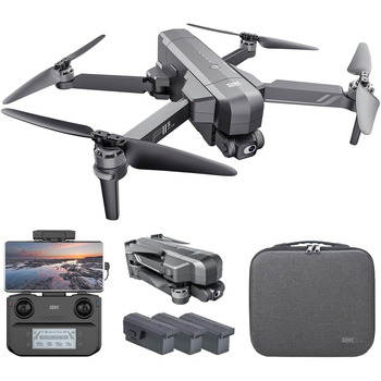 Дрон X-Verse SJRC F11S 4K PRO із камерами 4K HD EIS, відстань керування 6 км, 2-осьовий підвіс, професійний складаний квадрокоптер