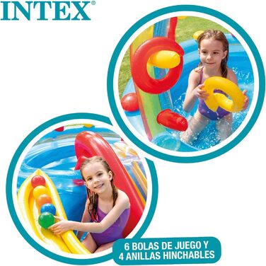 Ігровий центр Intex Rainbow Ring - Дитячий надземний басейн - Дитячий басейн - 297 x 193 x 135 см - Для 3 років 57453NP Різнокольоровий 297x193x135 см