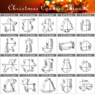 Набір формочок для печива з 20 предметів GWHOLE