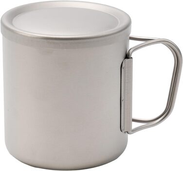 Титанова кружка BlissfulAbode для активного відпочинку, з подвійними стінками, титанова чашка для води, чашка для кави/чаю з кришкою, для дому, використання на свіжому повітрі, кемпінгу, посуду для активного відпочинку