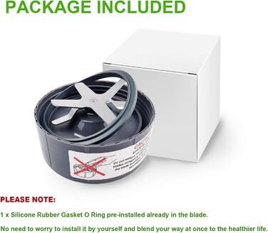 Змінні леза соковижималки, сірі, підходять до оригінальної серії лез NutriBullet 600W/900W Pro Extctor із силіконовим ущільнювальним кільцем для запасних частин леза блендера NutriBullet 900 Вт - сірого