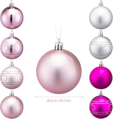 Різдвяні кульки 48 шт Casaria