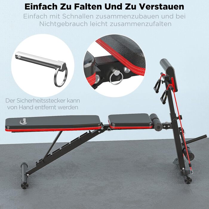 Складана лава для важких робіт, тренажер для пресу для домашнього використання з розгинанням ніг та накладкою для згинання ніг для проповідників, римська лава для важких робіт, тренажер для спини, силові тренувальні лави з навантаженням 350 кг для домашнь