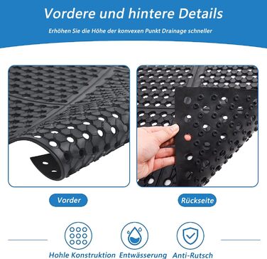 Гумовий килимок, кільцевий гумовий килимок, стільникові килимки, великі гумові вхідні килимки для зовнішнього використання, нековзний килимок для дверей, перфорований килимок для дверей, килимове покриття для вулиці, протиковзкий килимок, килимок для улов