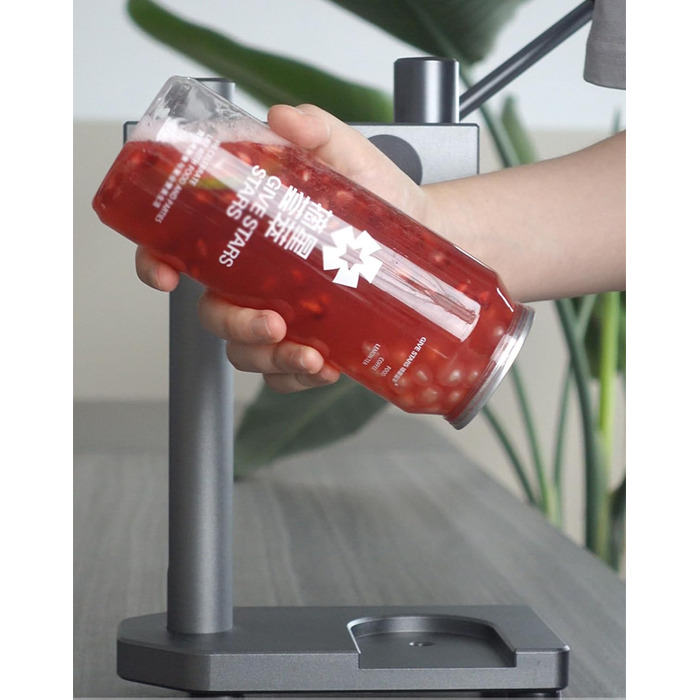 Пластикові стаканчики з кришками, що герметично герметичні, прозорі, для боба, скляна ємність для смузі, сумісна з автоматичним герметиком для стаканчиків, 200 шт. x 250 мл, один розмір