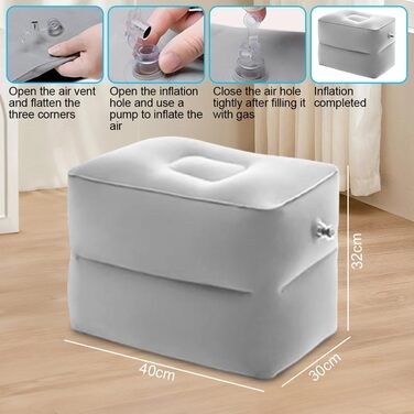 Куб для підтримки дисків, куб для підтримки дисків для позиціонування ступінчастого ліжка, куб для позиціонування ступінчастого ліжка, надувна подушка для підняття ніг, подушка для підтримки дисків, підставка для ніг для вправ на спину, подушка для позиці