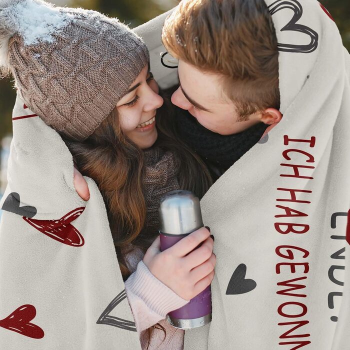 Подарункова ковдра на День святого Валентина, подарунки &quotЯ тебе кохаю&quot для жінок/чоловіків, подарунок кохання для неї, подарунок на річницю для неї/нього, подарунки на річницю весілля, ковдра з написом &quotЯ тебе кохаю&quot 150x130 см, подарунок 