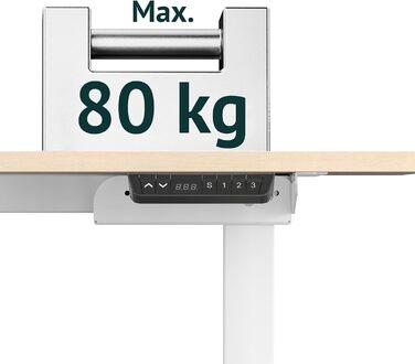 Каркас електричного столу SVITA DOBON для стільниці, ніжки регульовані по висоті, функція пам&39яті, подвійний двигун, металевий, білий