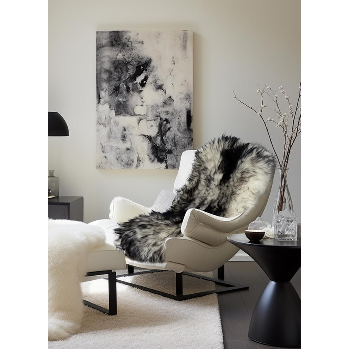 Килим Hollert Lambskin Black Forest 110-120 см з натуральної мериносової овчини, м&39який, екологічно чистий, з німецьких вівчарських ферм, натуральної форми, декоративне хутро, преміум-класу, доріжка з овчини, подушка на сидіння