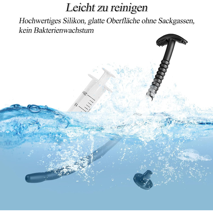 Набір уретральних дилататорів BDSMAGE, з шприцом, 25 см, силікон, стимуляція простати, діаметри 6,7,9 мм, 3 шт.