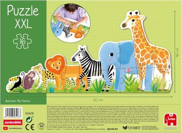 Пазл XXL&39 - Джунглі, від малого до великого, від 2 років, 53426 - &39