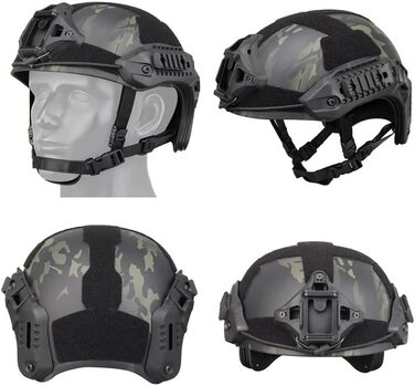 Тактичний шолом у стилі MK, військовий шолом для походів, захисний шолом, м&39який бойовий шолом для страйкболу CS, захисне обладнання CP