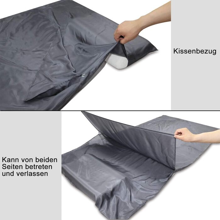 Шовковий підкладковий спальний мішок, спальний мішок-кабінка зі 100 натурального шовку, надзвичайно широкий 220x110 см, 220x87 см, мумія, підкладка для спального мішка, інкрустація, дорожній спальний мішок, тонкий, легкий, компактний, посилені кути 220x11