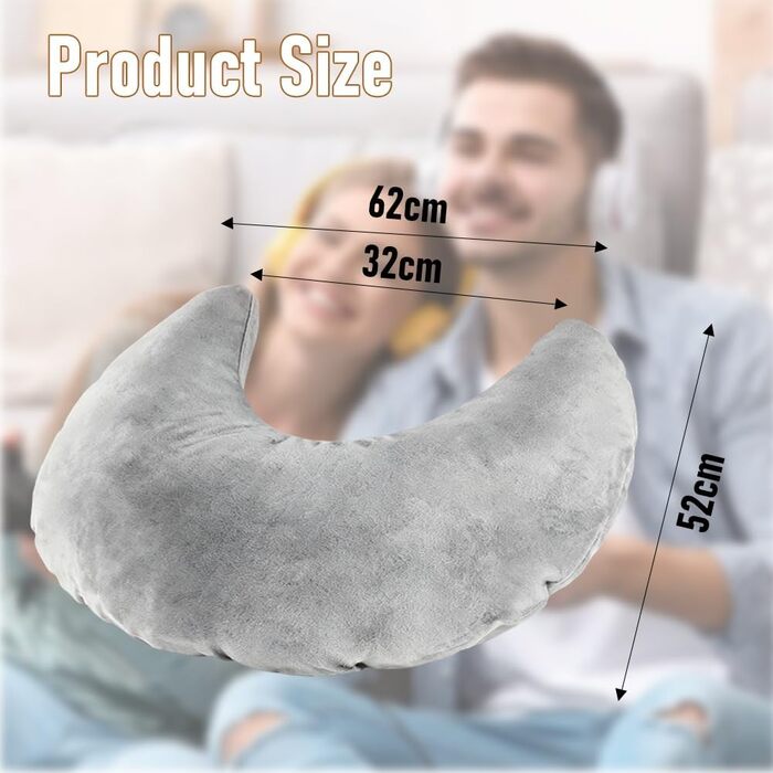 Ігрова подушка для читання, ергономічна надувна подушка для підтримки рук для тривалих ігрових сесій, в&39язана гачком подушка, геймерська подушка, подушка для гравця, подушка для читання для сидіння на ліжку/дивані/підлозі (сіра)