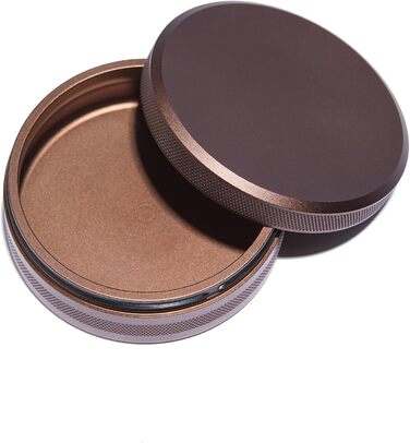 Контейнер для снюсу преміум-класу XL Водонепроникний, надзвичайно великий відсік без кишені для використаного мішечка, елегантний та міцний обідок Розкішний металевий контейнер для снюсу та мішечків 4 кольори, що налаштовуються (коньячний - коричневий) Ко