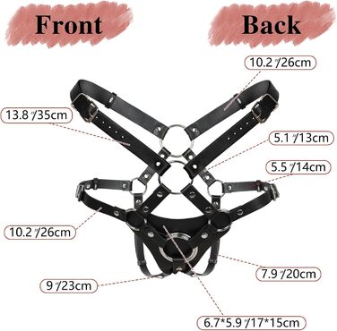 Страпон Klpertoror, регульований, високий пояс, чорний