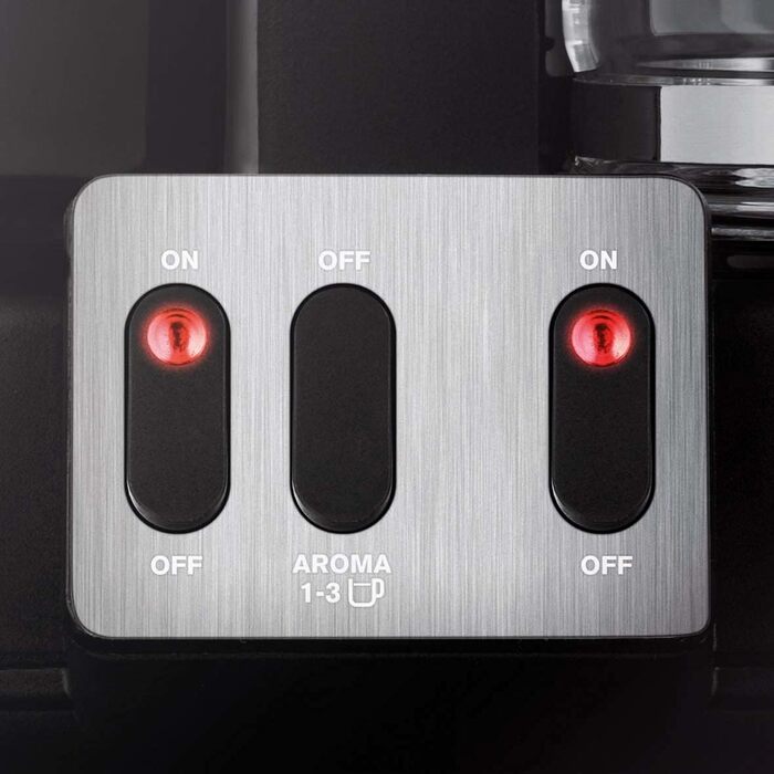 Подвійна кавоварка Krups KM8508 Duothek Plus Комбіавтомат Кава та чай 2 x 10 чашок 2 незалежні системи заварювання Чорний