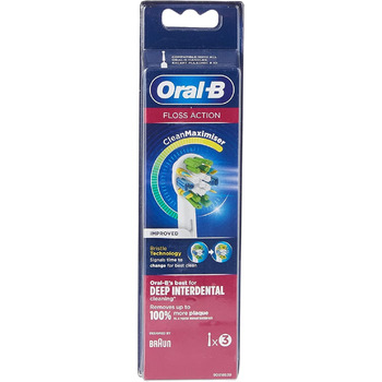 Щітки Oral-B FlossAction з технологією CleanMaximiser, 3 шт. и білі 3 шт. и (1 упаковка)