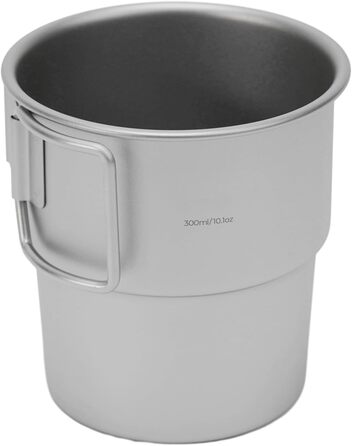 Кавова кружка, 300 мл, штабельована, для активного відпочинку, походів, з кришкою, герметична, для подорожей та кемпінгу, компактний рюкзачний посуд, піскоструминна обробка для пиття