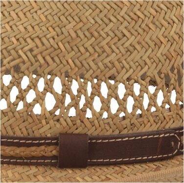 Широкий солом&39яний капелюх, літній капелюх, капелюх від сонця Ручне сплетення зі 100 соломи Bogart Надзвичайно легкий, гнучкий, приємний для шкіри та зручний Natural 58 Natural