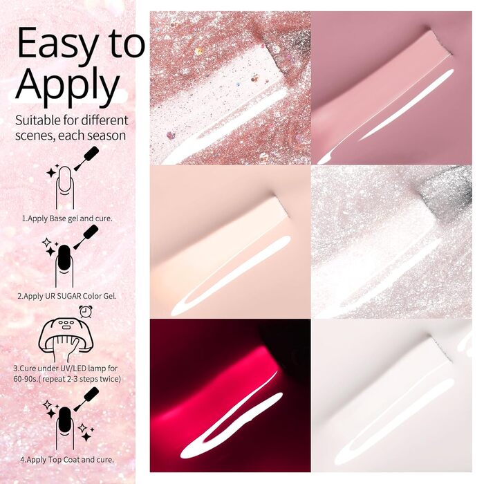 Стартовий набір UR SUGAR (6 кольорів, лампа)