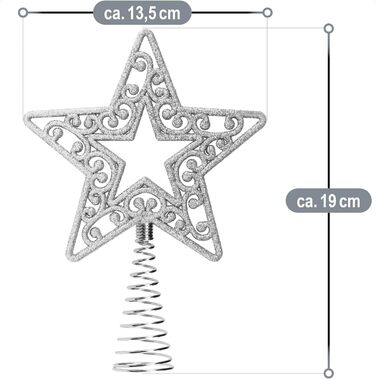 Ялинкова верхівка срібна com-four