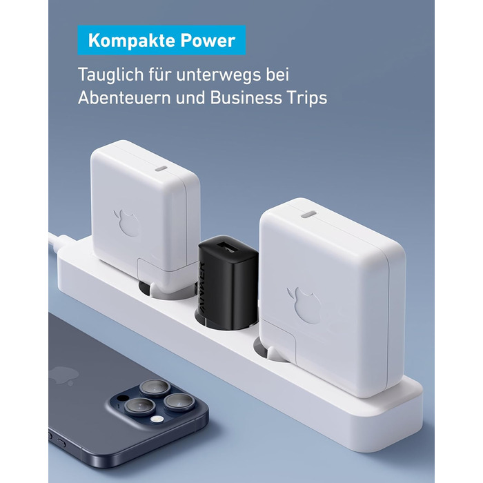 Зарядний пристрій Anker USB-A, блок живлення швидкої зарядки 12 Вт, компактний зарядний пристрій USB, сумісний з iPhone 15/14 / 13