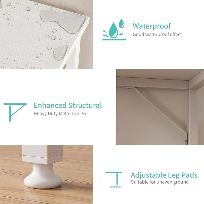 Білий Маленький письмовий стіл для спальні Дитячий навчальний стіл для дому, офісу, спальні, невеликих приміщень, 81,3 см, Сучасний міні-стіл для ноутбука, білий 80 x 50 см