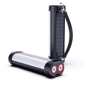 Світлодіодний сонячний кемпінговий ліхтар, магнітний акумуляторний кемпінговий ліхтар ZOVCAL, два світлодіодні ліхтарі ємністю 6000 мАг, зовнішні електричні ліхтарі, водонепроникний/захищений від падінь IP66, аварійне обладнання, готовність до відключення