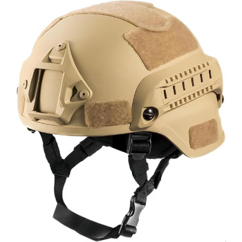 Тактичний шолом для страйкболу Mich 2000 ACH із захистом вух, переднім кріпленням для ПНБ та бічною планкою для пейнтболу, спорту на свіжому повітрі, полювання, стрільби та гри в бруді