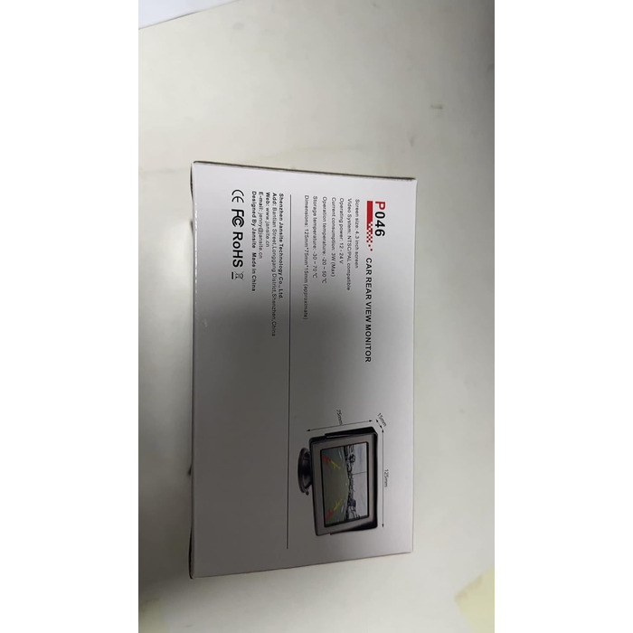 Камера заднього виду з монітором Камера заднього виду Автомобільний IP68 Водонепроникна система датчиків паркування нічного бачення 4.3-дюймовий РК-екран заднього виду