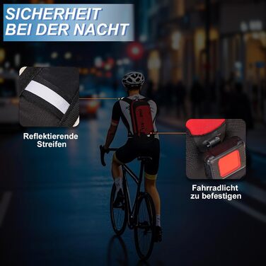 Велосипедний рюкзак LOCAL LION, 6 л/10 л/12 л, водонепроникний, з дощовиком та гідратацією, чорний, для бігу, походів, MTB