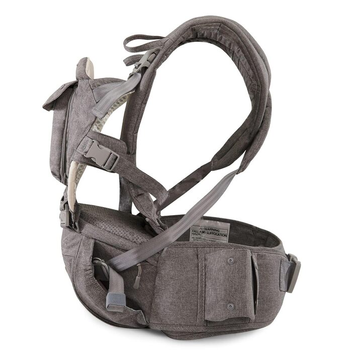 Ергономічна люлька SUNVENO, люлька зі знімним капюшоном, дитяче сидіння на стегнах із ганчіркою для слиновиділення, люлька 3 в 1 д